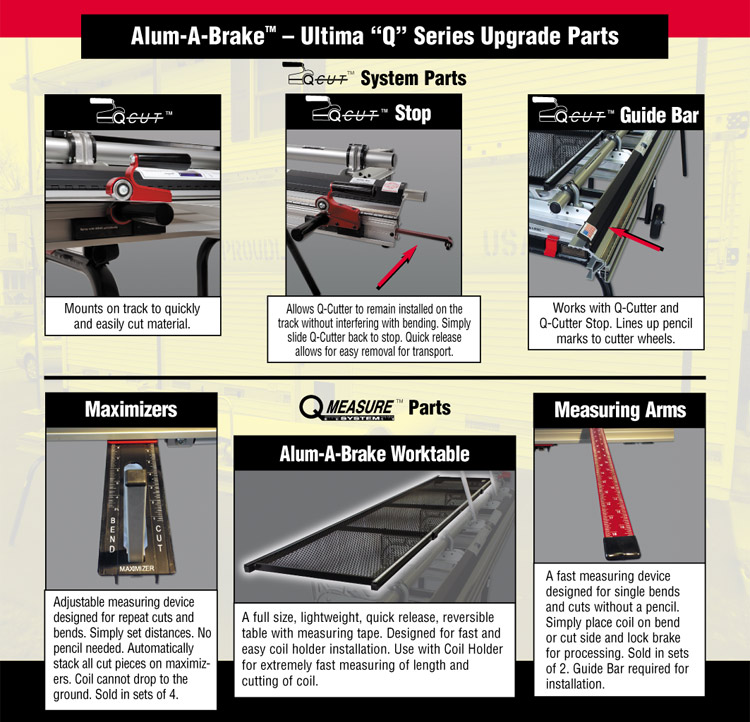 Alum-A-Brake Ultima Q Series Upgrade Parts
